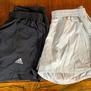 Grey and Black Adidas Shorts